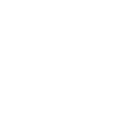 White outline icon of a bed.
